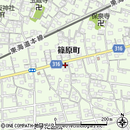 静岡県浜松市中央区篠原町12007周辺の地図