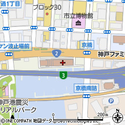 神戸地方法務局　子どもの人権１１０番周辺の地図