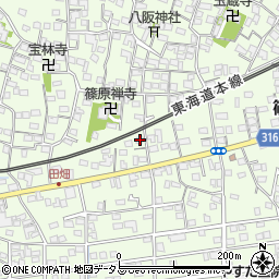 静岡県浜松市中央区篠原町4006周辺の地図