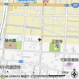 静岡県浜松市中央区小沢渡町1258周辺の地図