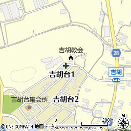 愛知県田原市吉胡台1丁目18周辺の地図