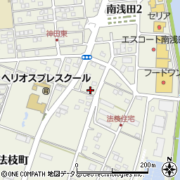 静岡県浜松市中央区法枝町64周辺の地図