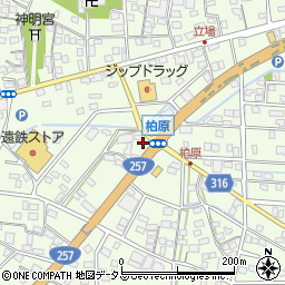 静岡県浜松市中央区篠原町21585周辺の地図