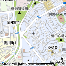 兵庫県神戸市兵庫区荒田町3丁目72-20周辺の地図
