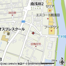 静岡県浜松市中央区法枝町16周辺の地図