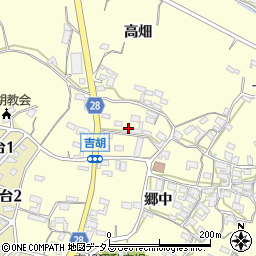 愛知県田原市吉胡町郷中160周辺の地図