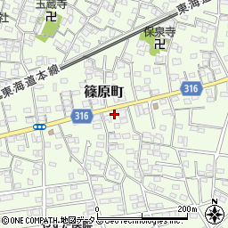 静岡県浜松市中央区篠原町12013周辺の地図