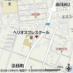 静岡県浜松市中央区法枝町80周辺の地図