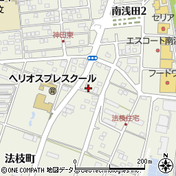 静岡県浜松市中央区法枝町62周辺の地図