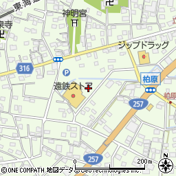 静岡県浜松市中央区篠原町21504周辺の地図