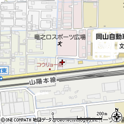 岡山県岡山市中区長岡32周辺の地図