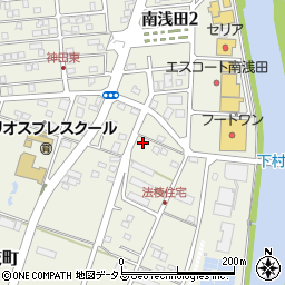 静岡県浜松市中央区法枝町13周辺の地図