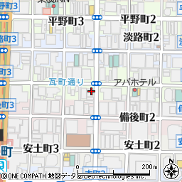 こもれびレディースクリニック大阪本町周辺の地図