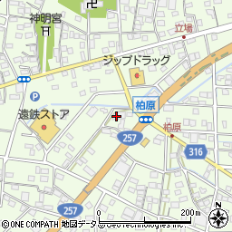 静岡県浜松市中央区篠原町21583周辺の地図