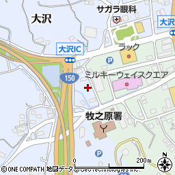 静岡県牧之原市大沢837-2周辺の地図