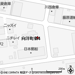 兵庫県神戸市東灘区向洋町東周辺の地図