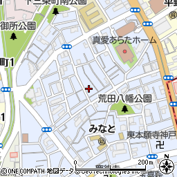 兵庫県神戸市兵庫区荒田町3丁目57-6周辺の地図