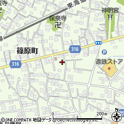 静岡県浜松市中央区篠原町12029周辺の地図