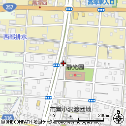 静岡県浜松市中央区小沢渡町1276周辺の地図