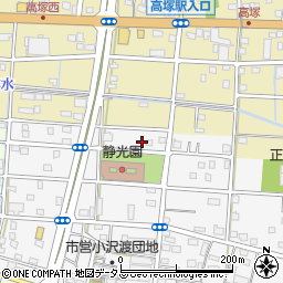 静岡県浜松市中央区小沢渡町1271周辺の地図