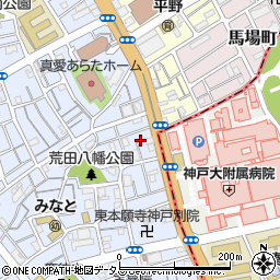 兵庫県神戸市兵庫区荒田町3丁目40-3周辺の地図