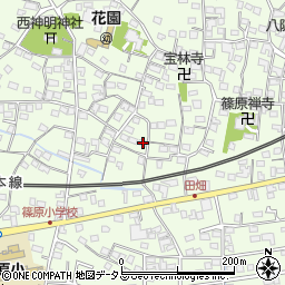 静岡県浜松市中央区篠原町9398周辺の地図