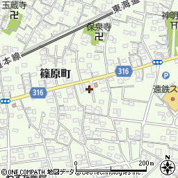 静岡県浜松市中央区篠原町12021周辺の地図