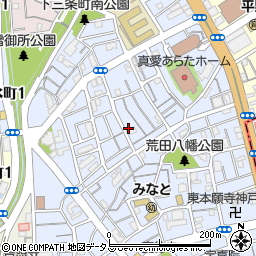 兵庫県神戸市兵庫区荒田町3丁目57-7周辺の地図