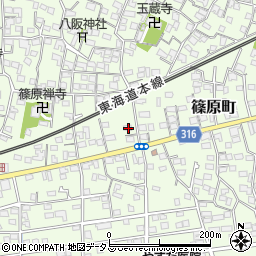 静岡県浜松市中央区篠原町3959周辺の地図