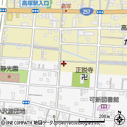静岡県浜松市中央区高塚町2408周辺の地図