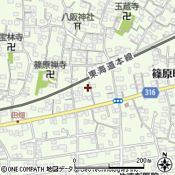 静岡県浜松市中央区篠原町3963周辺の地図