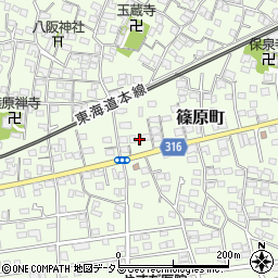 静岡県浜松市中央区篠原町3944周辺の地図