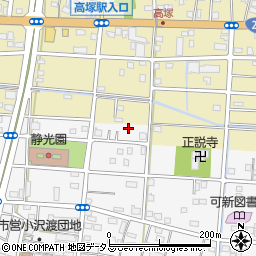 静岡県浜松市中央区小沢渡町1262周辺の地図