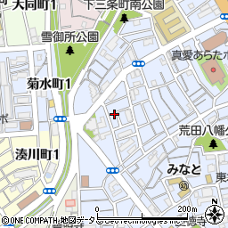 兵庫県神戸市兵庫区荒田町3丁目72-19周辺の地図
