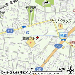 静岡県浜松市中央区篠原町21505周辺の地図