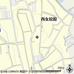 愛知県豊橋市東七根町西女松原周辺の地図