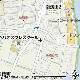 静岡県浜松市中央区法枝町67周辺の地図