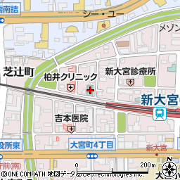 奈良桃寿園周辺の地図