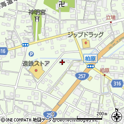 静岡県浜松市中央区篠原町21525周辺の地図