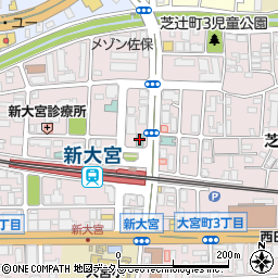スーパーホテル奈良・新大宮駅前周辺の地図