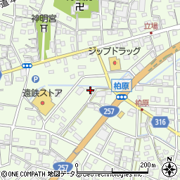 静岡県浜松市中央区篠原町21527周辺の地図