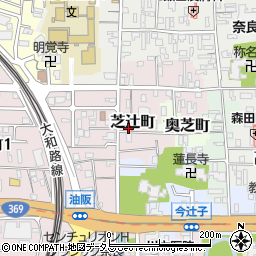 奈良県奈良市芝辻町858-19周辺の地図