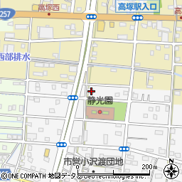 静岡県浜松市中央区小沢渡町1275周辺の地図