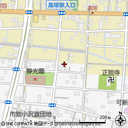 静岡県浜松市中央区小沢渡町1265周辺の地図