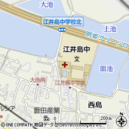 江井島コミュニティセンター周辺の地図