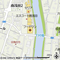 遠鉄ストア　フードワン南浅田店周辺の地図