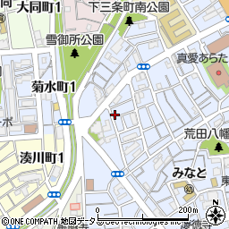兵庫県神戸市兵庫区荒田町3丁目72-6周辺の地図