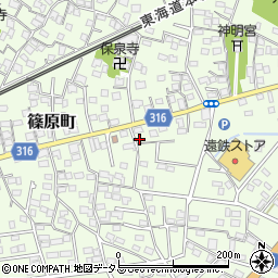 静岡県浜松市中央区篠原町14021周辺の地図