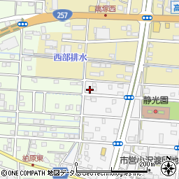 静岡県浜松市中央区小沢渡町1286周辺の地図