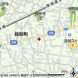 静岡県浜松市中央区篠原町12028周辺の地図